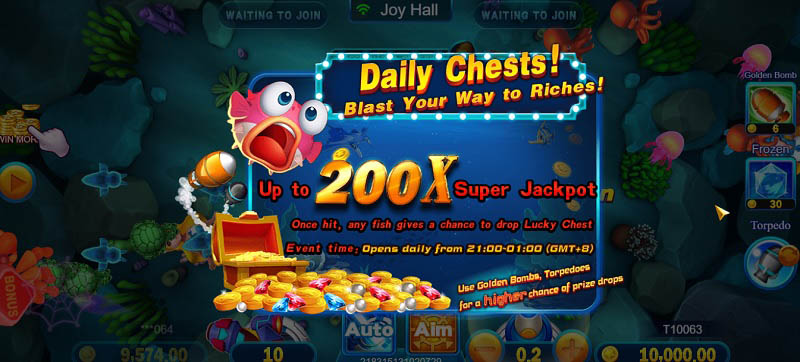 Chơi bắn cá Bombing Fishing, game giải trí kiểu mới