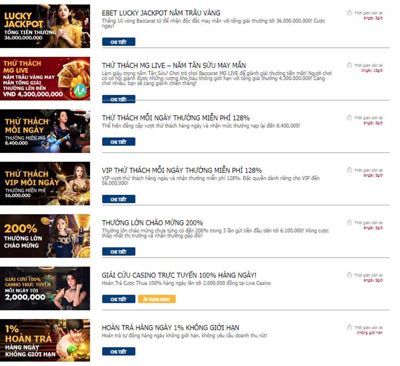 Khuyễn mãi game casino khủng với nhiều chương trình mới.
